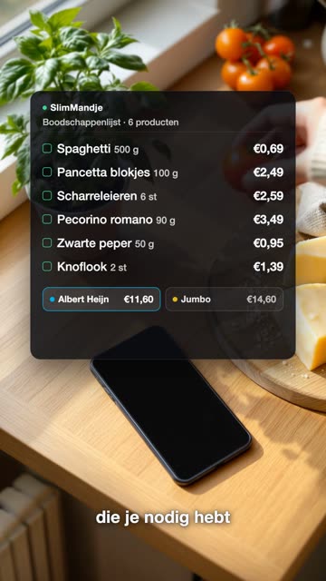 App de compras · de receta a cesta